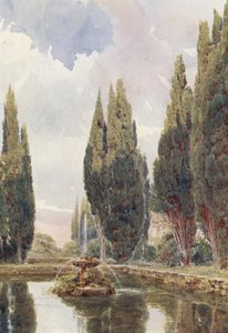 Italian Gardens: Il Laghetto, Villa Falconieri by George Samuel Elgood
