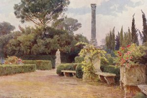 Italian Gardens: Villa Medici by George Samuel Elgood