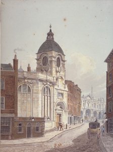 Church of St Benet Fink, Threadneedle Street, City of London, 1810 by George Shepherd