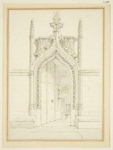 Doorway of Vestry Room of St Mary Redcliffe, c.1812