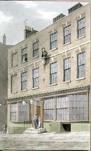 Grecian Coffee House, Devereaux Court, 1809 by George Shepherd
