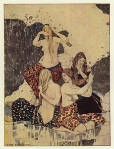 He Saw Four Beautiful Maidens Sitting on the Ice Braiding Their Hair
