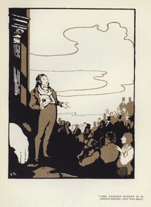 Illustration for The Happy Hypocrite by Max Beerbohm by George Sheringham
