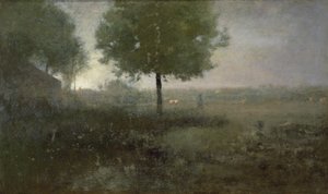 Misty Morning, Montclair by George Snr. Inness