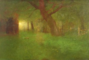 Sunset in the Old Orchard by George Snr. Inness