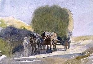Hayrick in the Sunlight by George Soper