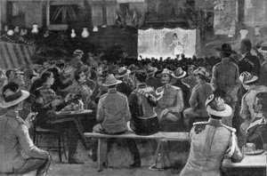 The Entertainment of Colonials Given by The Royal Horse Guards at Albany Street Barracks, Illustration from 