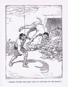 The sea pitched him right over his shoulder on the ground, from The Heroes published by George Allen and Unwin 1929 by George Soper