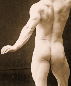 Eugen Sandow, in Classical Ancient Greco-Roman Pose (detail) by George Steckel
