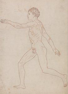 Human Figure, Lateral View (Outline Study in Reverse of Table VIII) by George Stubbs