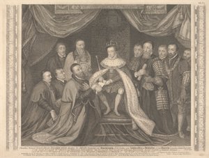 King Edward VI Presenting the Charter for Bridewell to Sir George Barnes by George Vertue