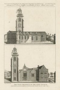 Two Prospects of St Martin in the Field by George Vertue