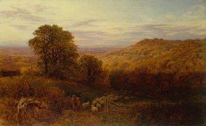 Sunlight Lingering on the Autumn Woods by George Vicat Cole