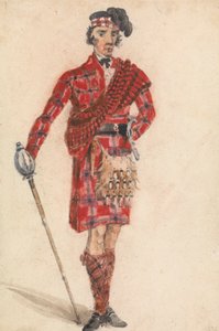 Scotsman with Sword; Modern Dress of a Highland Chieftain by George Walker