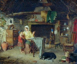 The Ettrick Shepherd Boy Receiving his First Impressions from his Mother by George Washington Brownlow