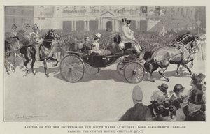 Arrival of the New Governor of New South Wales at Sydney, Lord Beauchamp