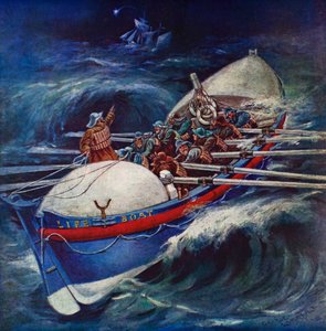 Life Boat Attempting a Rescue by George Washington Lambert