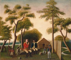 Marion Feasting the British Officer on Sweet Potatoes, 1848 by George Washington Mark