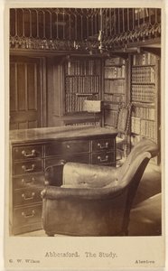 Abbotsford. The Study. by George Washington Wilson