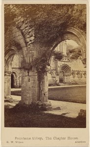 Fountains Abbey. The Chapter House by George Washington Wilson