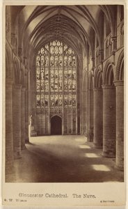 Gloucester Cathedral. The Nave. by George Washington Wilson