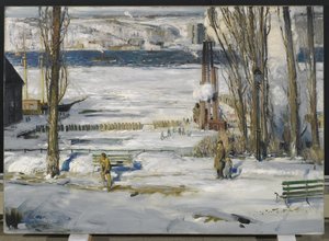 A Morning Snow--Hudson River