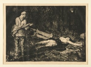 Belgian Farmyard from the War Series by George Wesley Bellows