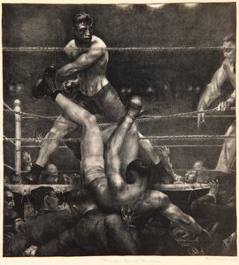 Dempsey Through the Ropes by George Wesley Bellows
