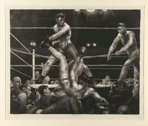 Dempsey and Firpo by George Wesley Bellows