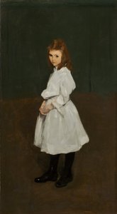 Little Girl in White, Queenie Burnett, 1907 by George Wesley Bellows