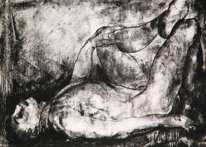 Man on His Back, Nude by George Wesley Bellows