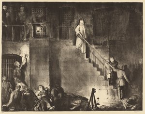 Murder of Edith Cavell, 1918 by George Wesley Bellows