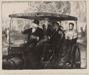 Sunday, Going to Church: Memories of a Sunday Morning in Columbus, Ohio, 1897 by George Wesley Bellows