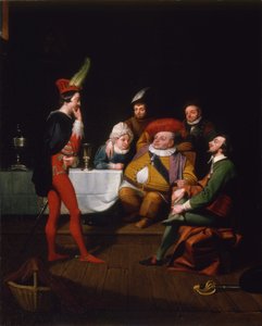 Falstaff Enacting Henry IV by George Whiting Flagg
