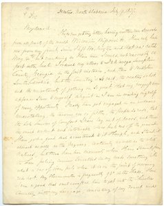 Incomplete Letter of G.W. Featherstonhaugh to Col. Abert, July 19, 1837 by George William Featherstonhaugh