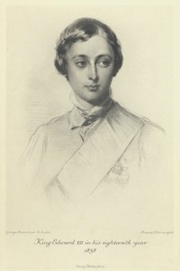 The Prince of Wales, the future King Edward VII, in his eighteenth year, 1858