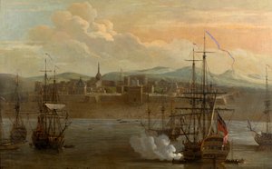 A Painting of Fort St George in Madras, India, in 1731 by George and Scott Samuel (1710 72) Lambert