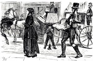The early days of Co-operative stores by George du Maurier