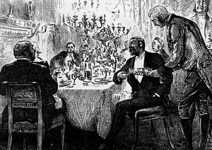 An Upper Class Family at the Table