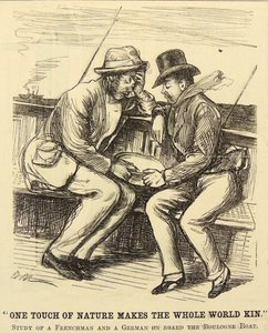 Boat passengers suffering from Seasickness by George du Maurier