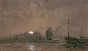 Sunderland Harbour: Moonlight