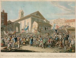 Representation of the Election of Members of Parliament for Westminster by George the Elder Scharf