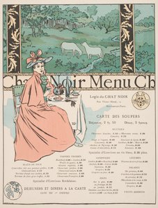 Menu from the Chat Noir