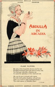 Abdulla Cigarettes, 1920s by Georges Barbier