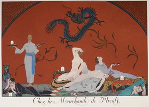 Chez la Marchande de Pasots by Georges Barbier