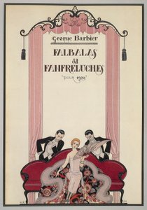 Cover of Falbalas et Fanfreluches, Almanac of 1925 by Georges Barbier