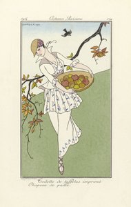 Day Dress from Costumes Parisiens, pub. 1914