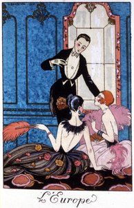 Europe, early 20th century by Georges Barbier