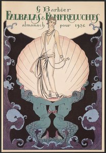 Falbalas et Fanfreluches, Almanac for 1924, Front Cover by Georges Barbier