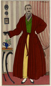Man Wearing a Dressing Gown (Illustration by George Barbier) by Georges Barbier